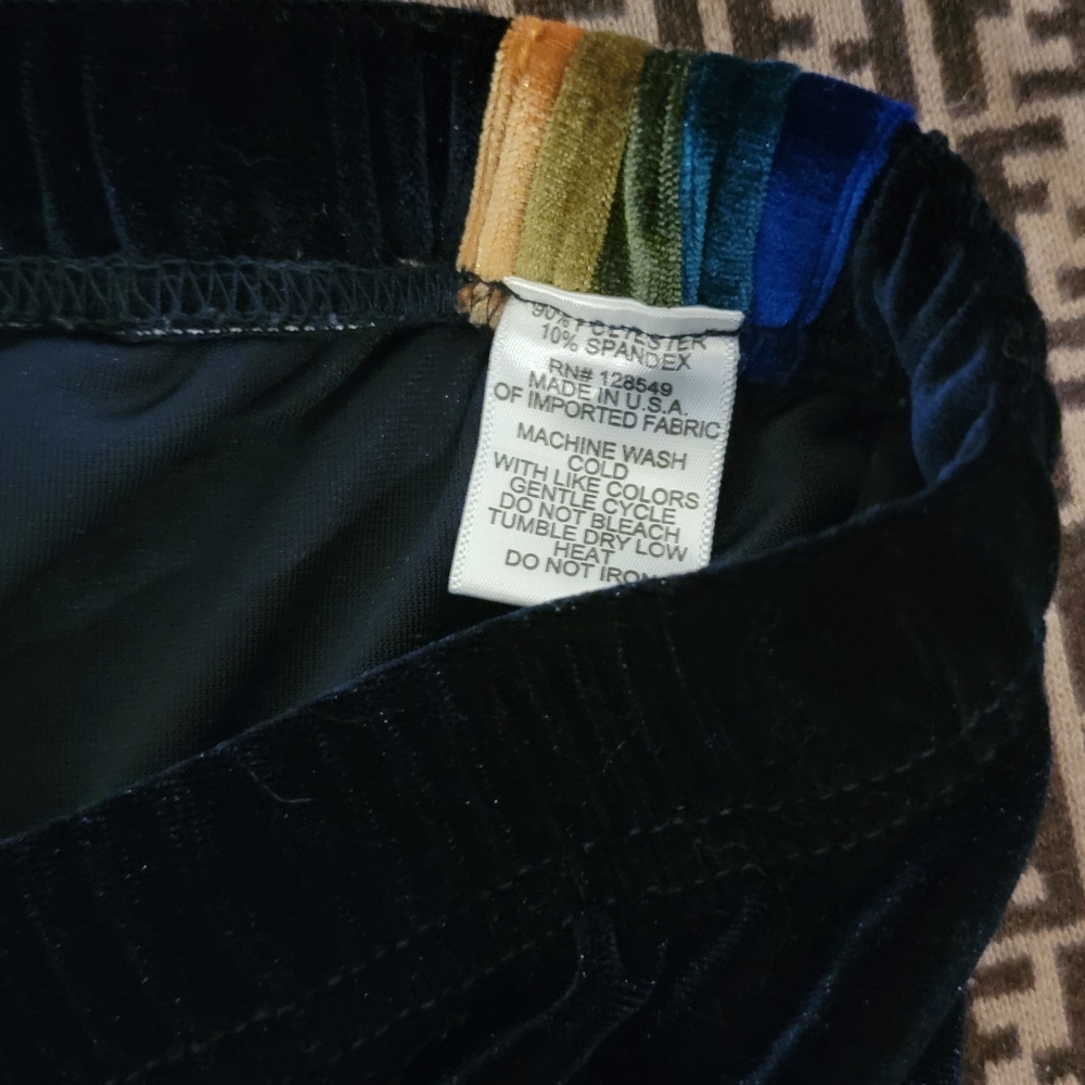Aviator Nation Size Xl velour velvet sweatpants extra large RARE blue green Pant - Picture 7 of 12